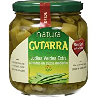 Los mejores  - Gvtarra Judías Verdes trozos Sin Sal - Paquete de 6 x 300 gr - Total: 1800 gr